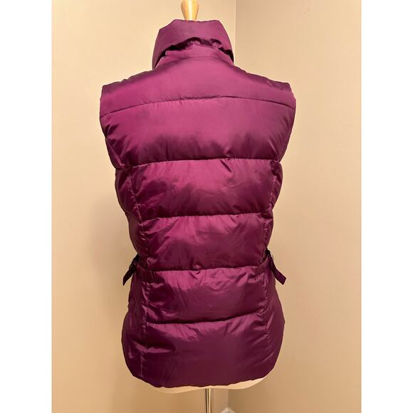 Eddie Bauer Womens Premium Goose Down Puffer Vest Plum Purple Sz Small - Picture 4 of 8